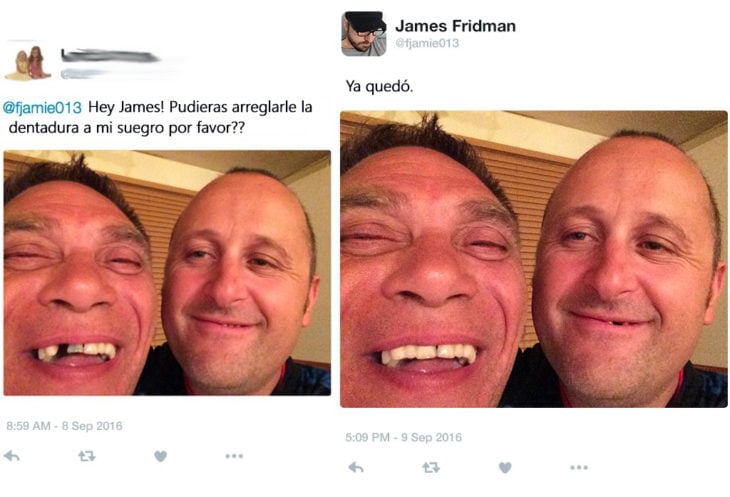 James Fridman- le piden quitarle lo chimuelo