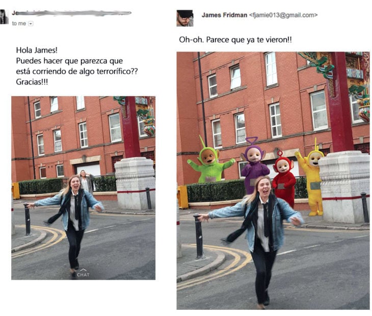 James Fridman- le piden algo terrorífico