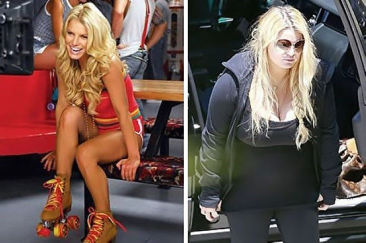 jessica simpson antes y después