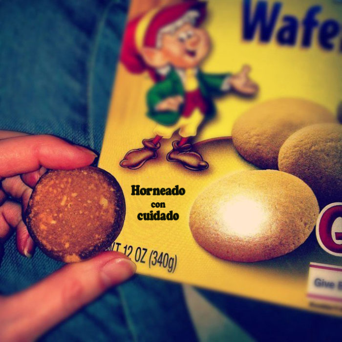 Galletas hornadas con cuidado están quemadas