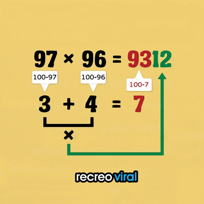 truco matemátco multiplicar números largos en tu cabeza