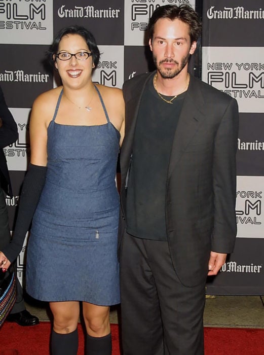 Keanu Reeves con su hermana Kim