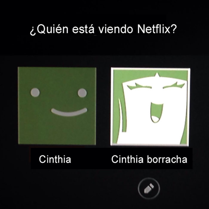 ventana usuario de netflix