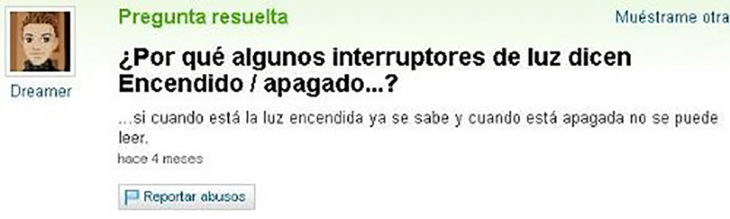 pregunta yahoo interruptores de luz