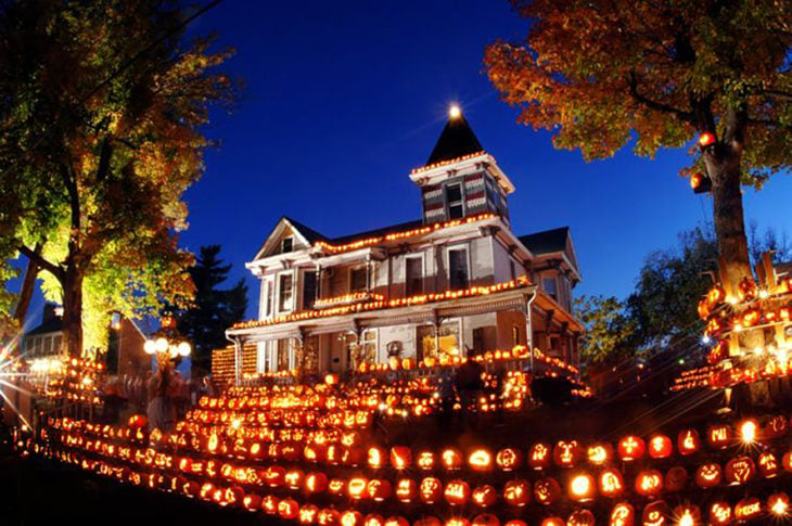 decoración de exterior halloween 