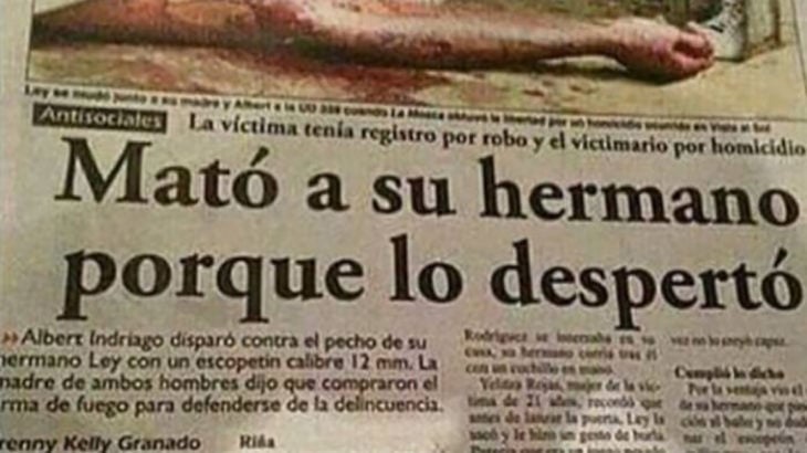 periódico mató a su hermana