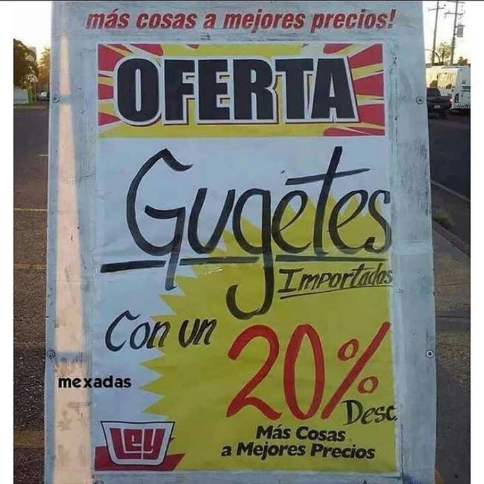 cartel de supermercado