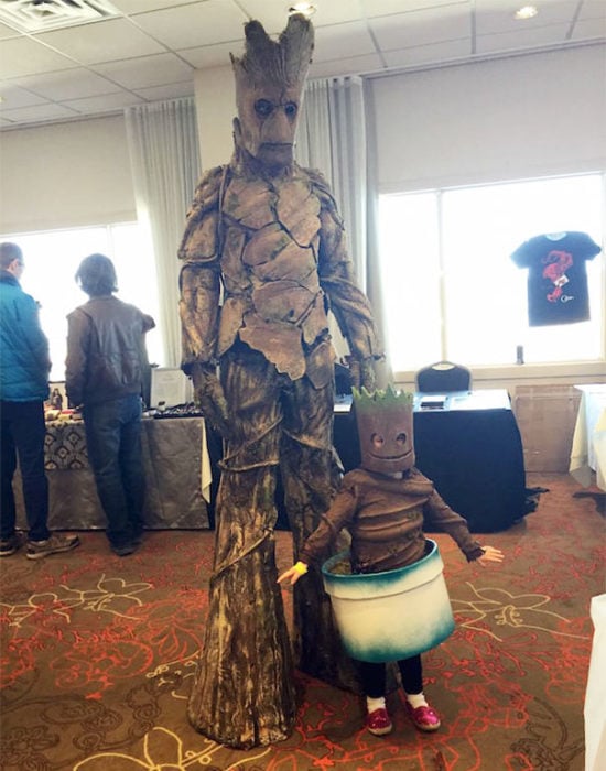 groot y bebé groot cosplay