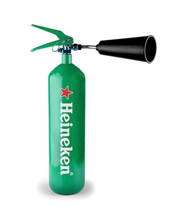 extintor de fuego heineken 