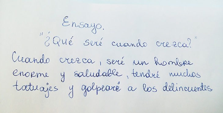 nota niño que quiere golpear delincuentes