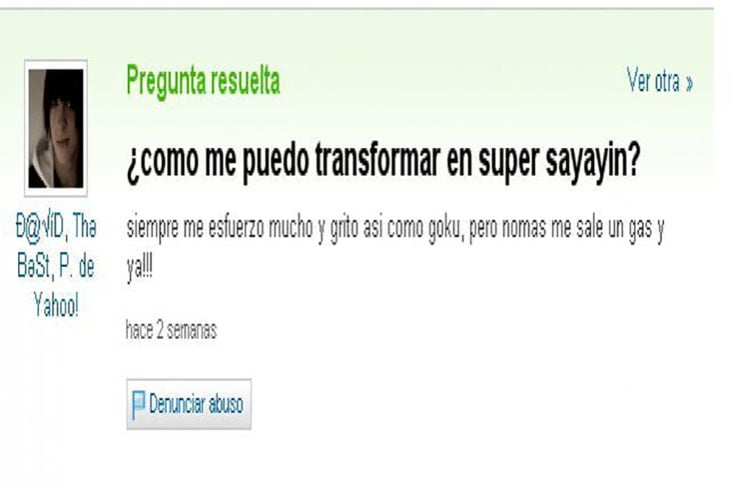 pregunta yahoo como convertirme en super sayajin