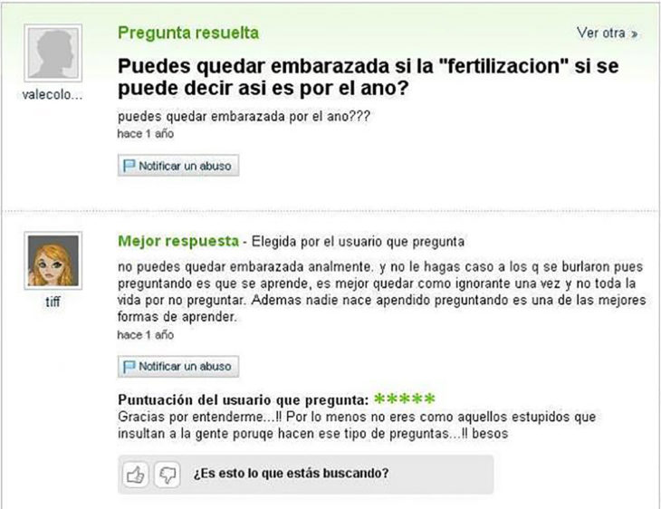pregunta yahoo quedar embarazada por el ano