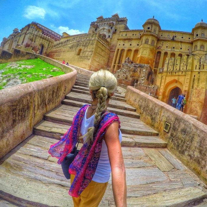 foto turista en India