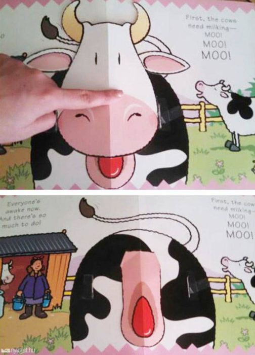 libro infantil dibujo de vaca