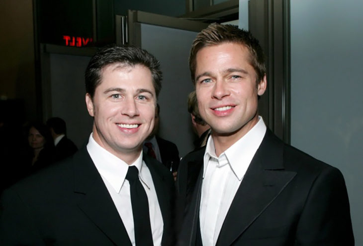 Brad Pitt con su hermano Doug