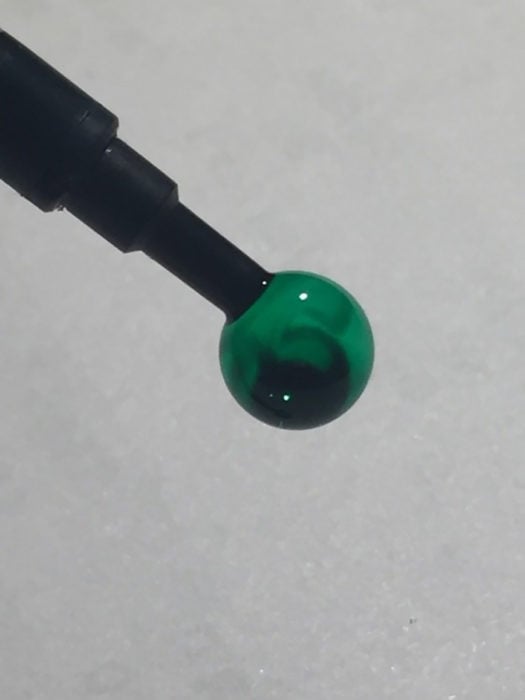 burbuja de tinta verde