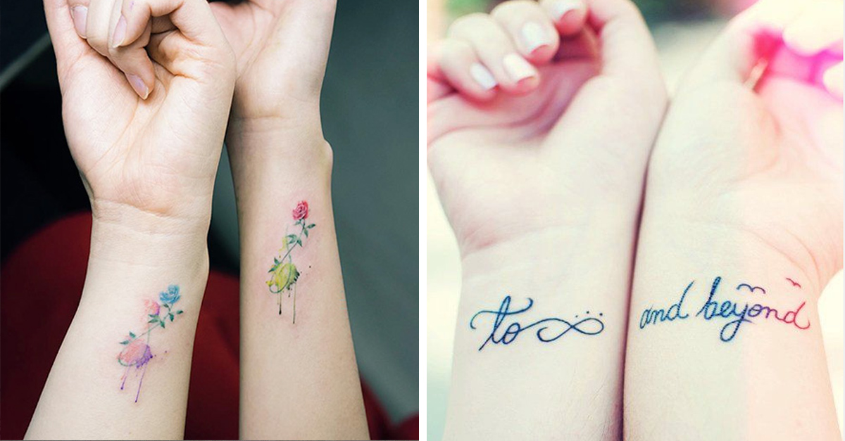 23 Tatuajes para hacerte con tu alma gemela: Tu mejor amiga