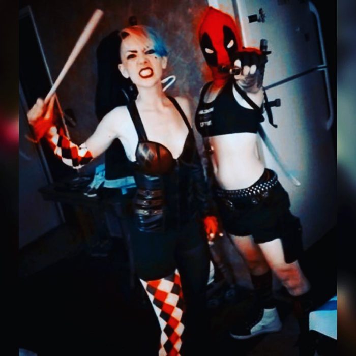 harley quinn y deadpool