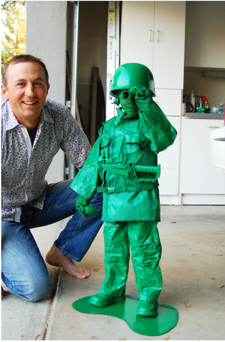 Disfraces niños soldado verde