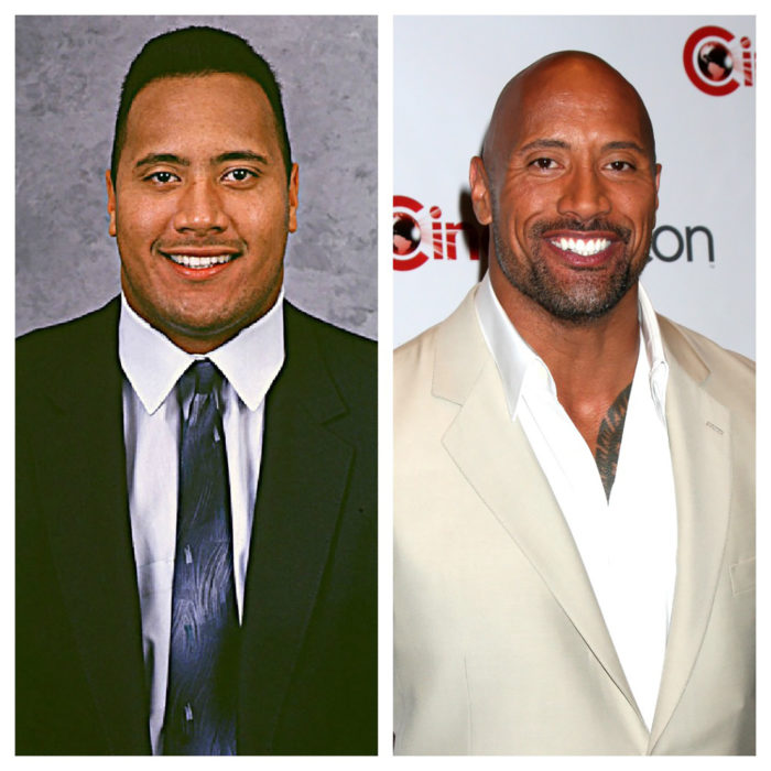 dwayne johnson antes y después