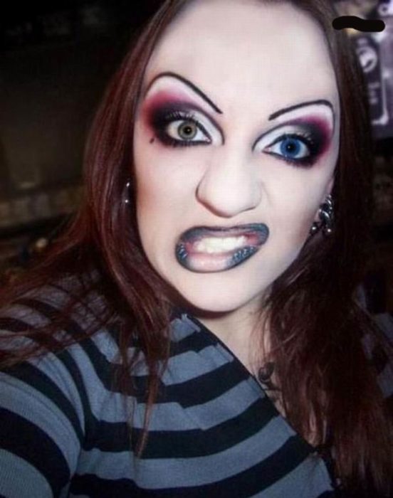 Fails maquillaje - mujer darketa