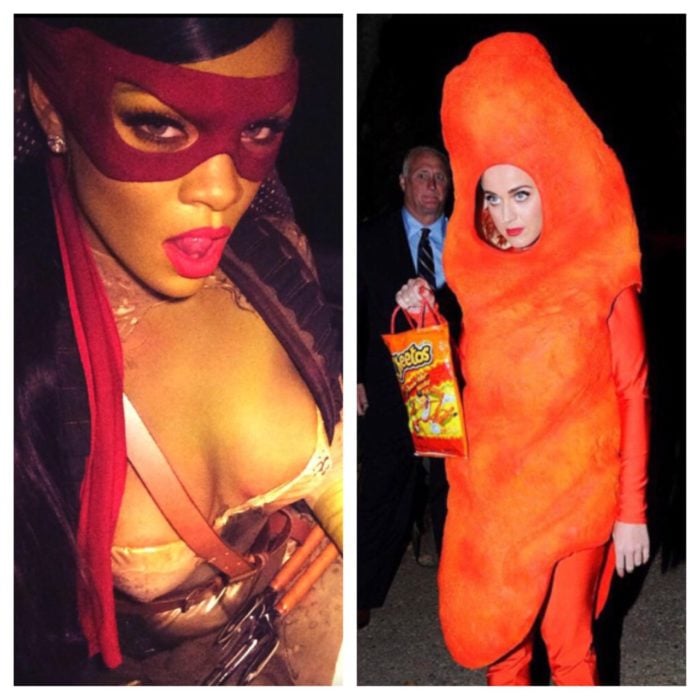 2 Tipos de chicas - disfraces rihanna y katy perry