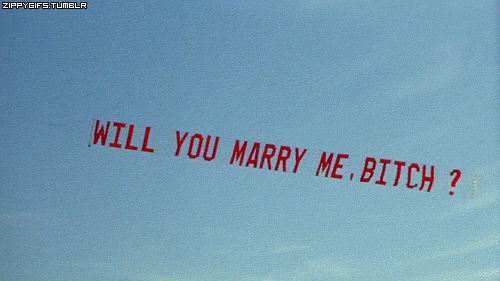 Peores propuestas de matrimonio - avioneta gif