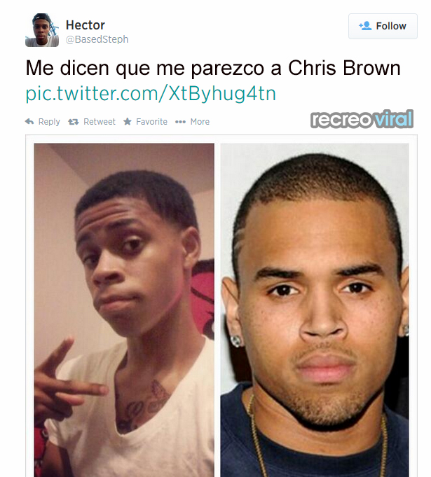 Chico cree que se parece a Chris Brown