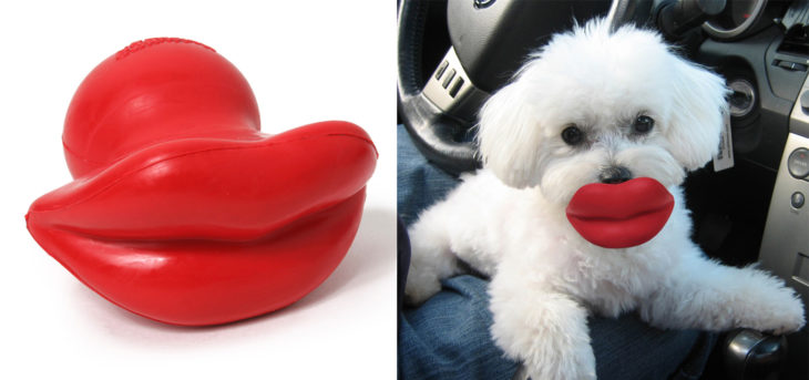 Productos perros - labios juguete perro