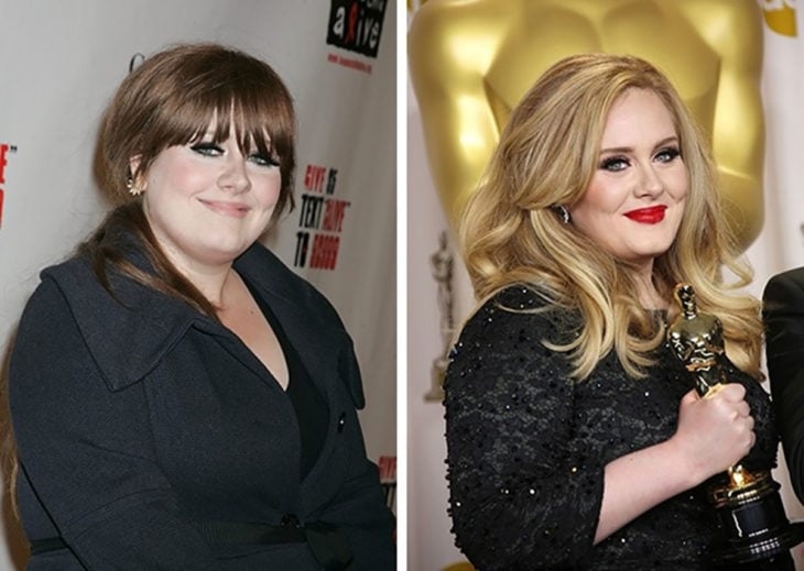 adele antes y después 