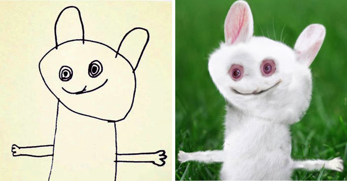 Dibujos hechos por niños que parecen de películas de miedo