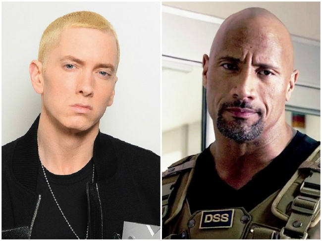 Eminem y Dwayne Johnson