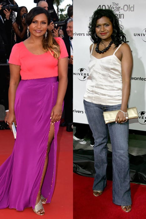 mindy kaling antes y después