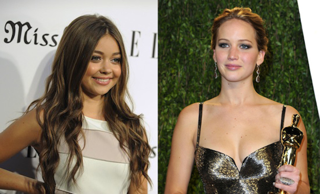 Sarah Hyland y Jennifer Lawrence 