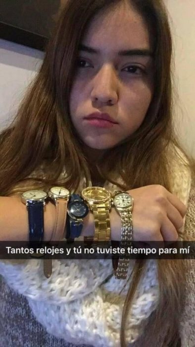 Historias Snapchat - tantos relojes