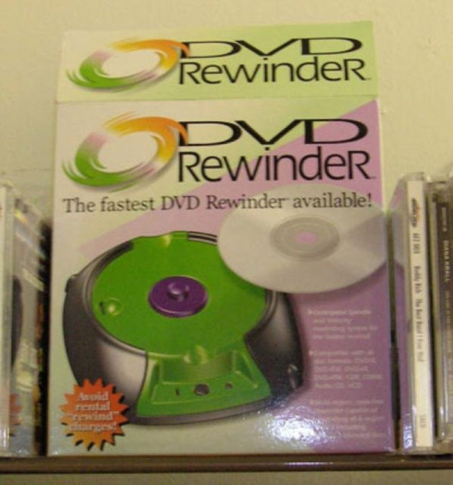 rebobinador de dvd