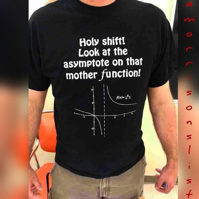 camisa con gráfica matemática