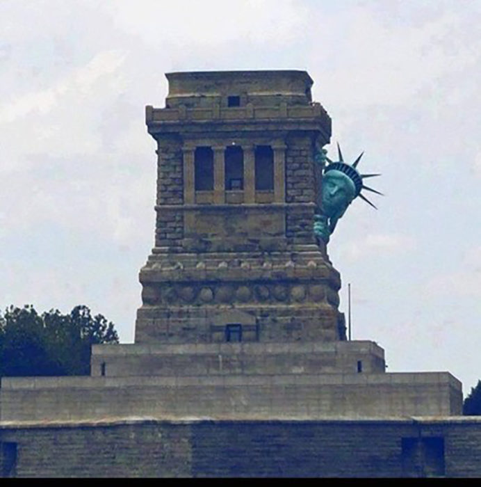 estatua de la libertad escondida