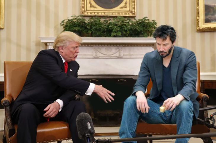 trump y obama photoshop keanu reeves como obama