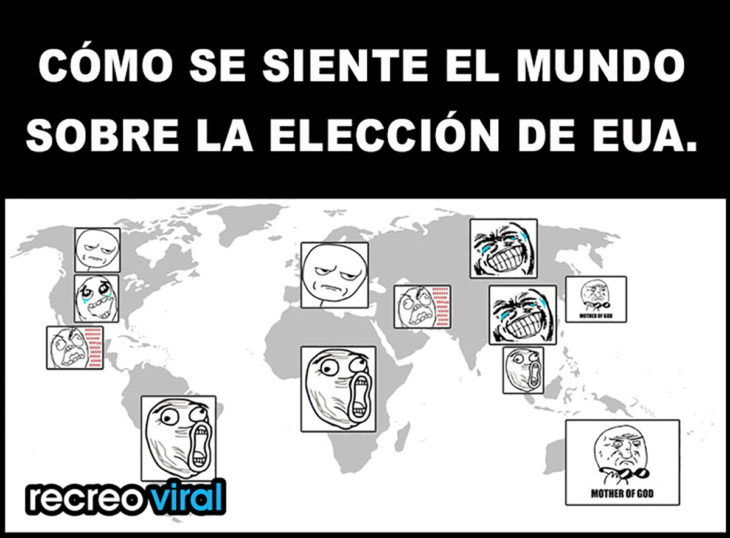 meme mapa de las elecciones de eua