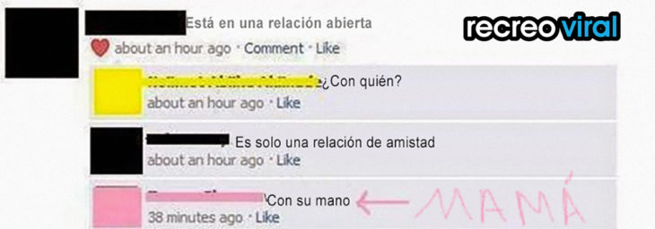 estado de facebook vergonzoso comentado por una mamá