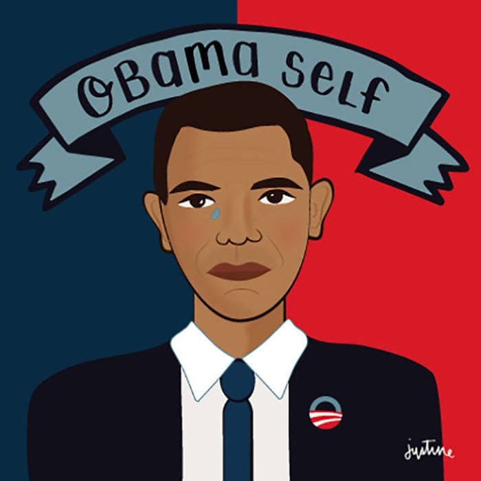 ilustración de obama 