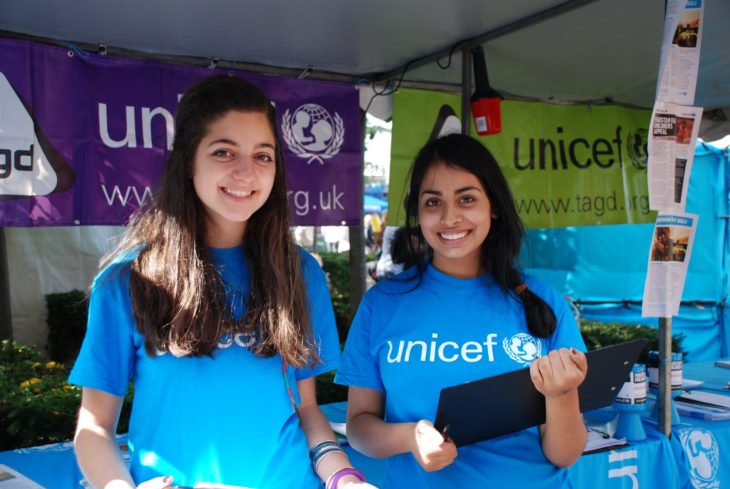 chicas de la unicef 