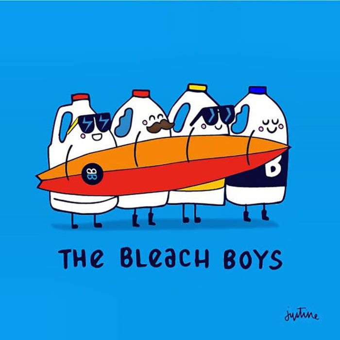 the bleach boys ilustración de decolorantes