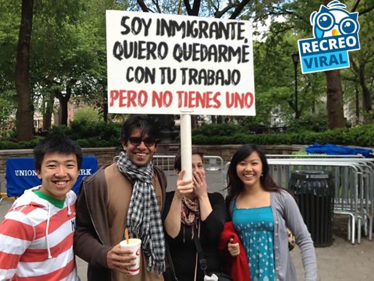 manifestantes inmigrantes