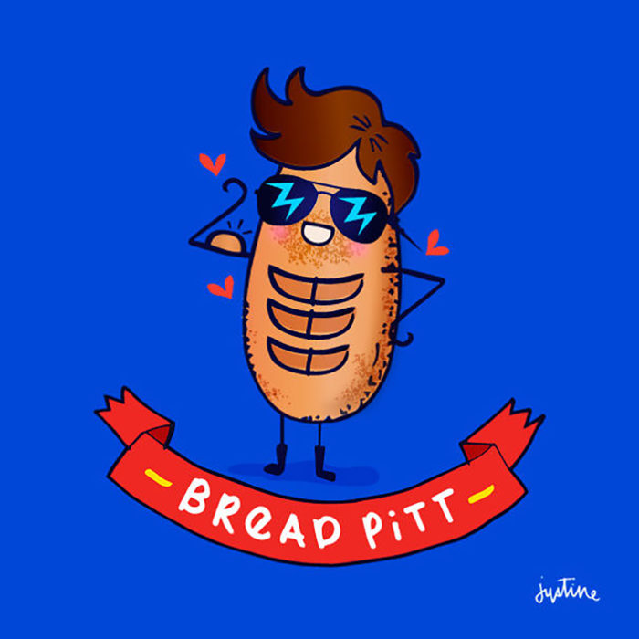 ilustración de un pan con copete