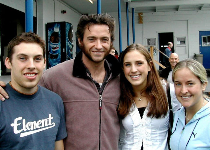  Dustin Hoffman se meten en la foto de Hugh Jackman y sus fans