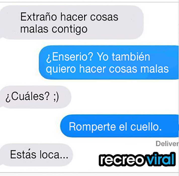 conversación agresiva entre exnovios