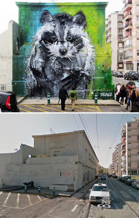 Mural de Mapache - Lisboa Portugal