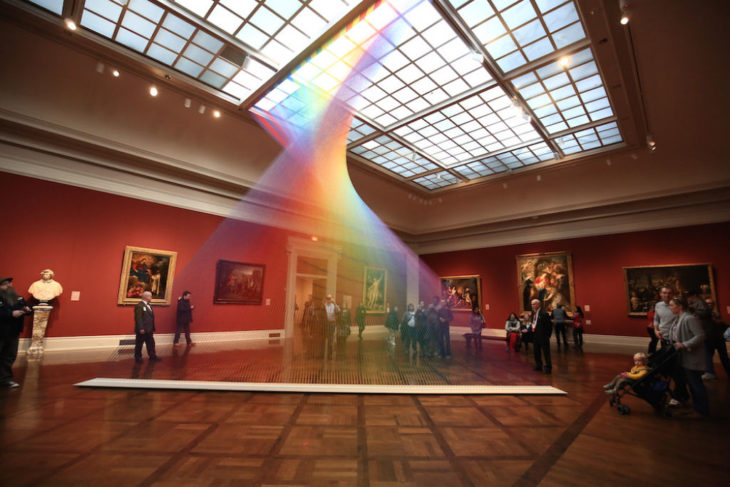 Arcoiris realizado por Gabriel Dawe 